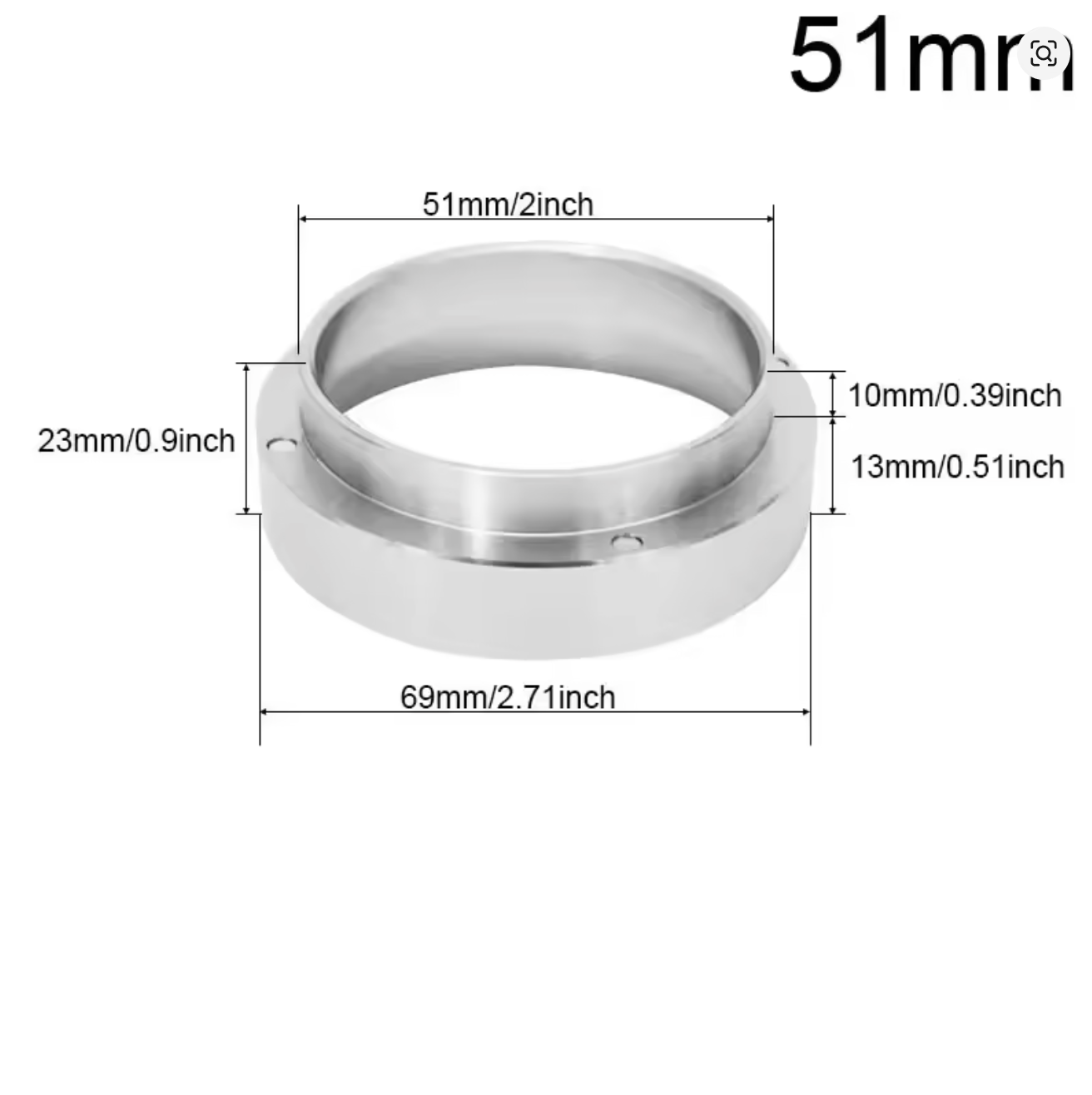 Dosing Ring Aluminum - 51MM